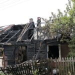 Pożar przy ulicy Łódzkiej / Marzena Mąkosa / Radio Kielce