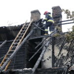 Pożar przy ulicy Łódzkiej / Marzena Mąkosa / Radio Kielce