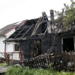 Pożar przy ulicy Łódzkiej / Marzena Mąkosa / Radio Kielce