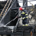 Pożar przy ulicy Łódzkiej / Marzena Mąkosa / Radio Kielce