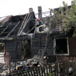 Pożar przy ulicy Łódzkiej / Marzena Mąkosa / Radio Kielce