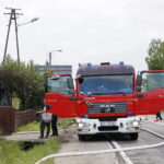 Pożar przy ulicy Łódzkiej / Marzena Mąkosa / Radio Kielce