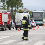 Wypadek autokaru z dziećmi w Radlinie / Marzena Mąkosa / Radio Kielce