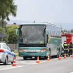 Wypadek autokaru z dziećmi w Radlinie / Marzena Mąkosa / Radio Kielce