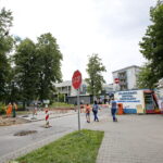 Remont drogi przed wjazdem na teren Szpitala Wojewódzkiego w Kielcach / Marzena Mąkosa / Radio Kielce