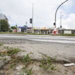 Remont drogi przed wjazdem na teren Szpitala Wojewódzkiego w Kielcach / Marzena Mąkosa / Radio Kielce