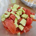 Śniadanie w ogrodzie Radia Kielce. Sałatka z pomidorami / Marzena Mąkosa / Radio Kielce