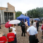 Wmurowanie kamienia węgielnego pod budowę OSP / Marzena Mąkosa / Radio Kielce