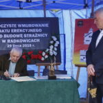 Wmurowanie kamienia węgielnego pod budowę OSP / Marzena Mąkosa / Radio Kielce