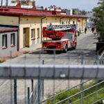 Pożar magazynów z oponami przy ulicy Kolberga / Marzena Mąkosa / Radio Kielce