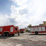 Pożar magazynów z oponami przy ulicy Kolberga / Marzena Mąkosa / Radio Kielce