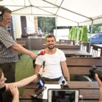 Briefing prasowy PGE Vive Kielce. Briefing prasowy PGE Vive Kielce. Na zdjęciu od lewej: Marek Cender i Michał Jurecki / Marzena Mąkosa / Radio Kielce