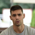 Briefing prasowy PGE Vive Kielce. Angel Perez / Marzena Mąkosa / Radio Kielce