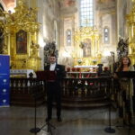 Koncert charytatywny dla Eweliny Różalskiej. Od prawej: Monika Walerowicz i Wiktor Kowalski / Emilia sitarska / Radio Kielce