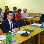 Sesja Rady Miejskiej. Od lewej: wiceprezydent Marzena Dębniak i prezydent Jarosław Górczyński / Emilia Sitarska / Radio Kielce