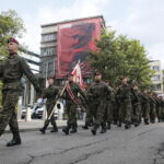 Uroczysty apel na ul. Oleandry / Marzena Mąkosa / Radio Kielce