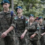 Uroczysty apel na ul. Oleandry / Marzena Mąkosa / Radio Kielce