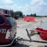 Poszukiwania ciała 14-letniego chłopca, który utonął w zbiorniku wodnym we wsi Dąbie / KPP we Włoszczowie