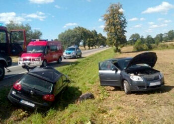 Wypadek w miejscowości Gołoszyce / Policja
