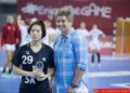Kielce. Anita Włodarczyk podczas półfinałowych spotkań Mistrzostw Świata w Piłce Ręcznej kobiet do lat 18 / Anna Benicewicz-Miazga / twitter.com/handball2018