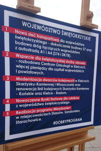 Konferencja PiS - najważniejsze punkty programu wyborczego dla województwa świętokrzyskiego / Marlena Płaska / Radio Kielce