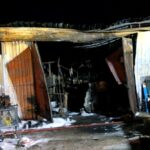 Stopnica. Pożar magazynu materiałów budowlanych / Michał Kita / Radio Kielce