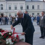 Kielce. 38 rocznica 38. rocznica podpisania Porozumień Sierpniowych. Na zdjęciu: Waldemar Bartosz - przewodniczący świętokrzyskiej Solidarności / Mateusz Kaczmarczyk / Radio Kielce