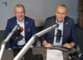 Andrzej Kraśnicki, prezes Związku Piłki Ręcznej w Polsce i przewodniczący Komitetu Organizacyjnego Mistrzostw Świata; Grzegorz Budziosz, wiceprzewodniczący Komitetu Organizacyjnego Mistrzostw Świata, prezes Świętokrzyskiego Związku Piłki Ręcznej / Robert Felczak / Radio Kielce