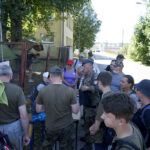 Marsz Szlakiem I Kompanii Kadrowej - piechurzy pokonują trasę ze Słomnik do Miechowa / Karol Wójcik / Radio Kielce