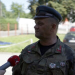 Marsz Szlakiem I Kompanii Kadrowej - piechurzy pokonują trasę ze Słomnik do Miechowa / Karol Wójcik / Radio Kielce