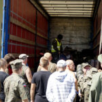 Marsz Szlakiem I Kompanii Kadrowej - piechurzy pokonują trasę ze Słomnik do Miechowa / Karol Wójcik / Radio Kielce