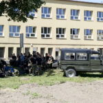 Marsz Szlakiem I Kompanii Kadrowej - piechurzy pokonują trasę ze Słomnik do Miechowa / Karol Wójcik / Radio Kielce