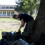 Marsz Szlakiem I Kompanii Kadrowej - piechurzy pokonują trasę ze Słomnik do Miechowa / Karol Wójcik / Radio Kielce