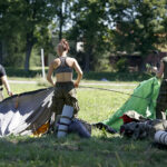 Marsz Szlakiem I Kompanii Kadrowej - piechurzy pokonują trasę ze Słomnik do Miechowa / Karol Wójcik / Radio Kielce