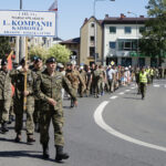 Marsz Szlakiem I Kompanii Kadrowej - piechurzy dotarli do Miechowa / Karol Wójcik / Radio Kielce