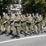 Marsz Szlakiem I Kompanii Kadrowej - piechurzy dotarli do Miechowa / Karol Wójcik / Radio Kielce