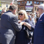 Marsz Szlakiem I Kompanii Kadrowej - piechurzy dotarli do Miechowa / Karol Wójcik / Radio Kielce