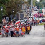 Kielce. Mieszkańcy miasta powitali uczestników 37. Pieszej Pielgrzymki Diecezji Kieleckiej na Jasną Górę / Karol Wójcik / Radio Kielce