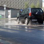 Kielce. Zalana jezdnia na skrzyżowaniu ulic Kaczorowskiego i Radiowej / Karol Żak / Radio Kielce