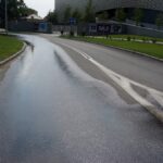 Kielce. Zalana jezdnia na skrzyżowaniu ulic Kaczorowskiego i Radiowej / Karol Żak / Radio Kielce