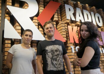 Pokolenie M, od lewej: Katarzyna Prędotka, Maksymilian Przybylski, Monika Miller / Kamil Król / Radio Kielce