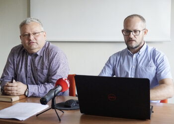 16.08.2018 Kielce. Dariusz Gacek i Arkadiusz Stawicki / Michał Kita / Radio Kielce