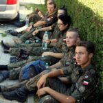 Marsz Szlakiem I Kompanii Kadrowej - piechurzy weszli na ziemię świętokrzyską / Michał Wójtowicz / Związek Strzelecki Strzelec JS 2105 Kielce