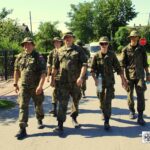 Marsz Szlakiem I Kompanii Kadrowej - piechurzy weszli na ziemię świętokrzyską / Michał Wójtowicz / Związek Strzelecki Strzelec JS 2105 Kielce