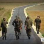 Marsz Szlakiem I Kompanii Kadrowej - piechurzy weszli na ziemię świętokrzyską / Michał Wójtowicz / Związek Strzelecki Strzelec JS 2105 Kielce