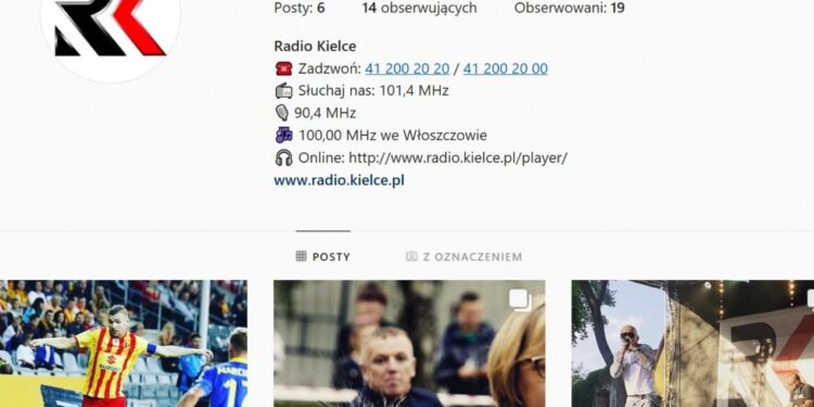 Profil Radia Kielce na Instagramie / instagram.com/radio_kielce