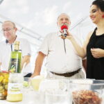 04.08.2018 Radio Kielce. Śniadanie w ogrodzie. Grzegorz Russak i prowadząca program Magdalena Sitek / Jarosław Kubalski / Radio Kielce