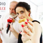 04.08.2018 Radio Kielce. Śniadanie w ogrodzie. Grzegorz Russak i prowadząca program Magdalena Sitek / Jarosław Kubalski / Radio Kielce