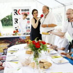 04.08.2018 Radio Kielce. Śniadanie w ogrodzie. Grzegorz Russak i prowadząca program Magdalena Sitek / Jarosław Kubalski / Radio Kielce