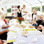 04.08.2018 Radio Kielce. Śniadanie w ogrodzie. Grzegorz Russak i prowadząca program Magdalena Sitek / Jarosław Kubalski / Radio Kielce